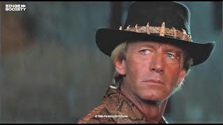 Crocodile Dundee Dundee gets into a fistfight