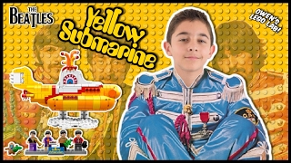 Kid Review  LEGO Ideas Yellow Submarine The Beatles 21306 Time Lapse  Demo