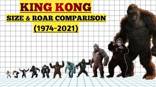 KING KONG Size Comparison  Evolution Of King Kong 19332021