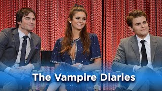 Nina Ian and Paul Wow the Fans The Vampire Diaries at PaleyFest LA
