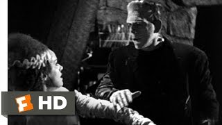 The Monster Meets His Bride  Bride of Frankenstein 1010 Movie CLIP 1935 HD
