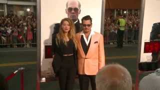 Black Mass Johnny Depp Dakota Johnson  Cast Boston Red Carpet Arrivals  ScreenSlam