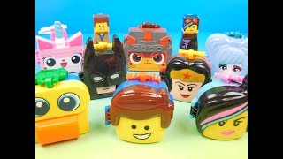 2019 THE LEGO MOVIE 2 THE SECOND PART SET OF 8 McDONALDS HAPPY MEAL TOYS REVIEW