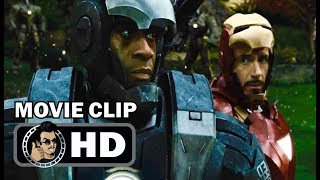 IRON MAN 2 Movie Clip  Tony Stark and War Machine 2010 Robert Downey Jr Marvel Superhero Movie HD