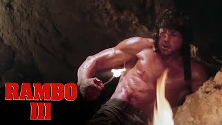Rambo Tends His Wound Scene  Rambo III