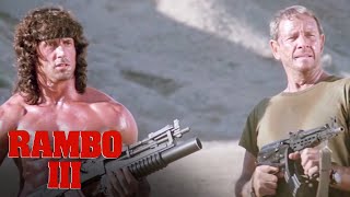Rambo  Trautman Are Ambushed By Soviet Forces Scene  Rambo III