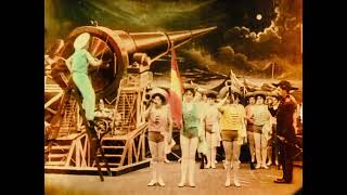 A Trip to the Moon 1902 movie by Georges Mlis COLORED le voyage dans la lune