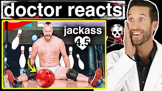 ER Doctor REACTS to Scariest Jackass 45 Injuries