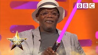 Why Samuel L Jackson has a purple light sabre  The Graham Norton Show  BBC