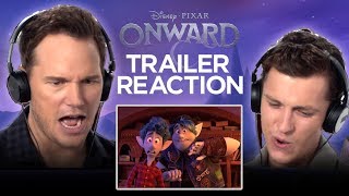 Onward Trailer Reaction  Tom Holland and Chris Pratt