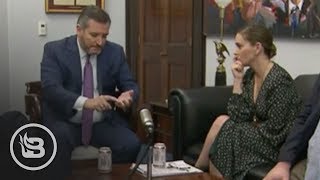 Ted Cruz Has to Explain to Alyssa Milano the Difference between a Machine Gun and an AR15