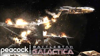 Battlestar Galactica  Pegasus and Galactica Destroy The Resurrection Ship