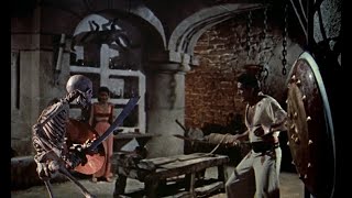 The 7th Voyage of Sinbad 1958 Battle With Skeleton