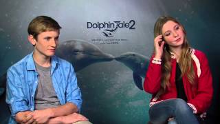 Dolphin Tale 2 Cozi Zuehlsdorff Hazel Haskett  Nathan Gamble Sawyer Nelson Interview