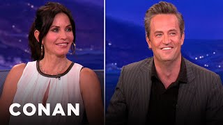 Courteney Cox Reunited With Matthew Perry On Cougar Town  CONAN on TBS