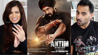 ANTIM THE FINAL TRUTH  TRAILER REACTION  SALMAN KHAN  Aayush Sharma  Mahesh V Manjrekar