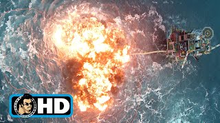 THE BURNING SEA Movie Clip  Gas Explosion  Exclusive 2022