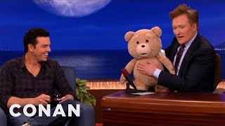 Seth MacFarlanes Ted RRated Teddy Bear Malfunctions  CONAN on TBS