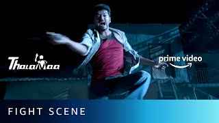 Thalapathy Vijays Fight Scene  Thalaivaa  Amazon Prime Video