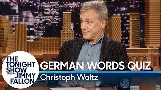 Christoph Waltz Gives Jimmy Fallon a German Words Quiz