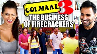 GOLMAAL 3  FUNNY COMEDY SCENE REACTION  Fireworks Scene Ajay Devgn Kareena Kapoor Arshad Warsi