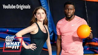 Trampoline Dodgeball with Anna Kendrick and Kevin Hart