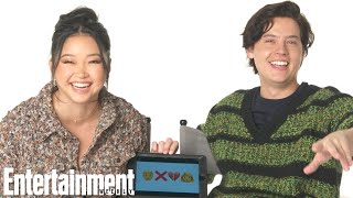 Moonshot Stars Lana Condor  Cole Sprouse Guess RomCom Movies From Emojis  Entertainment Weekly
