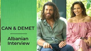 Can Yaman and Demet Ozdemir  Albanian Interview  Erkenci Kus  Closed Captions  2019