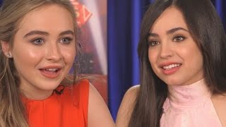 Sabrina Carpenter  Sofia Carson SPILL DETAILS Adventures in Babysitting Interview