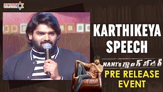 Karthikeya Outstanding Speech  Nanis Gang Leader Pre Release Event  Vikram Kumar  Anirudh