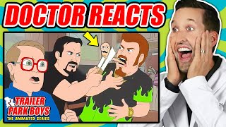 ER Doctor REACTS to Funniest Trailer Park Boys Medical Scenes