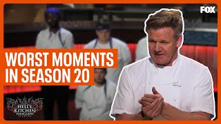 The Worst Moments In Season 20 Part 1  Season 20  HELLS KITCHEN