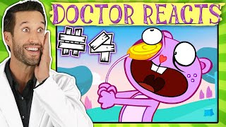 ER Doctor REACTS to Happy Tree Friends Medical Scenes 4