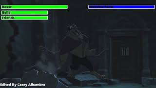 Beauty and the Beast The Enchanted Christmas 1997 Final Battle with healthbars