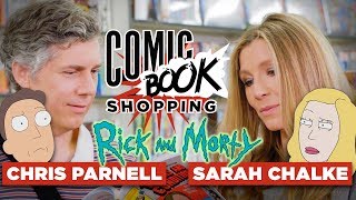 Sarah Chalke  Chris Parnell Talk Rick and Morty Season 3 and Go Comic Book Shopping