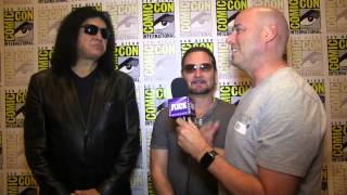 Gene Simmons and Eric Singer SCOOBYDOO AND KISS ROCK AND ROLL MYSTERY  Comic Con 2015