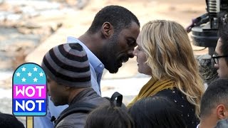 SPOILER Kate Winslet Idris Elba Kissing  Filming The Mountain Between Us in Vancouver