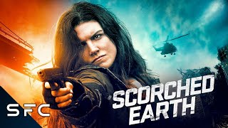 Scorched Earth  Full Action SciFi Movie  Gina Carano  Post Apocalyptic