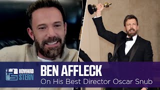 Ben Affleck on Being Snubbed for the Best Director Oscar for Argo