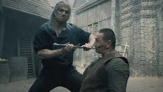 The Witcher  Blaviken Market Fight Scene Geralt Butchers Renfris Gang