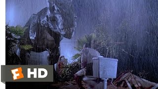 Jurassic Park 1993  Tyrannosaurus Rex Scene 410  Movieclips