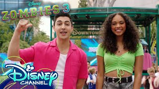 Chandler and Trevor SURPRISE fans at ZOMBEATZ Bash  ZOMBIES 3  disneychannel