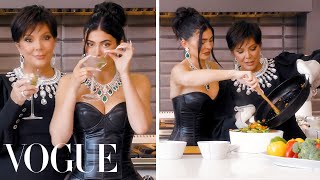 Kylie  Kris Jenner Cook Dinner Together  Vogue