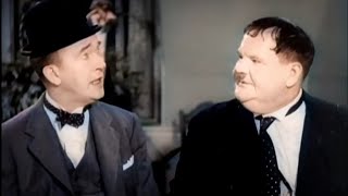 The Flying Deuces 1939 COLORIZED  Laurel  Hardy  Wartime Comedy  Full Length Movie
