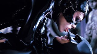 Batman saves girl and meets Catwoman  Batman Returns 4k Remastered