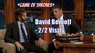 David Benioff  Cocreator Of Game Of Thrones  22 Visits In Chronological Order
