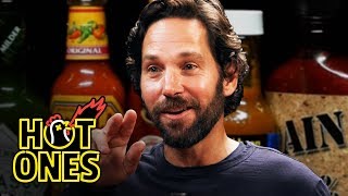 Paul Rudd Does a Historic Dab While Eating Spicy Wings  Hot Ones