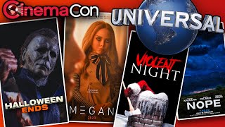 Universal CinemaCon 2022  Halloween Ends Footage M3GAN Trailer Jurassic Word NOPE