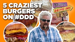 Top 5 MostINSANE Burgers Guy Fieri Has Tried on Diners DriveIns and Dives  Food Network