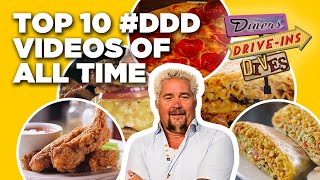 Top 10 DDD Videos of ALL Time with Guy Fieri  Diners DriveIns and Dives  Food Network